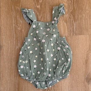 Angel Dear Floral Corduroy Bubble Onesie Size 18-24 Months